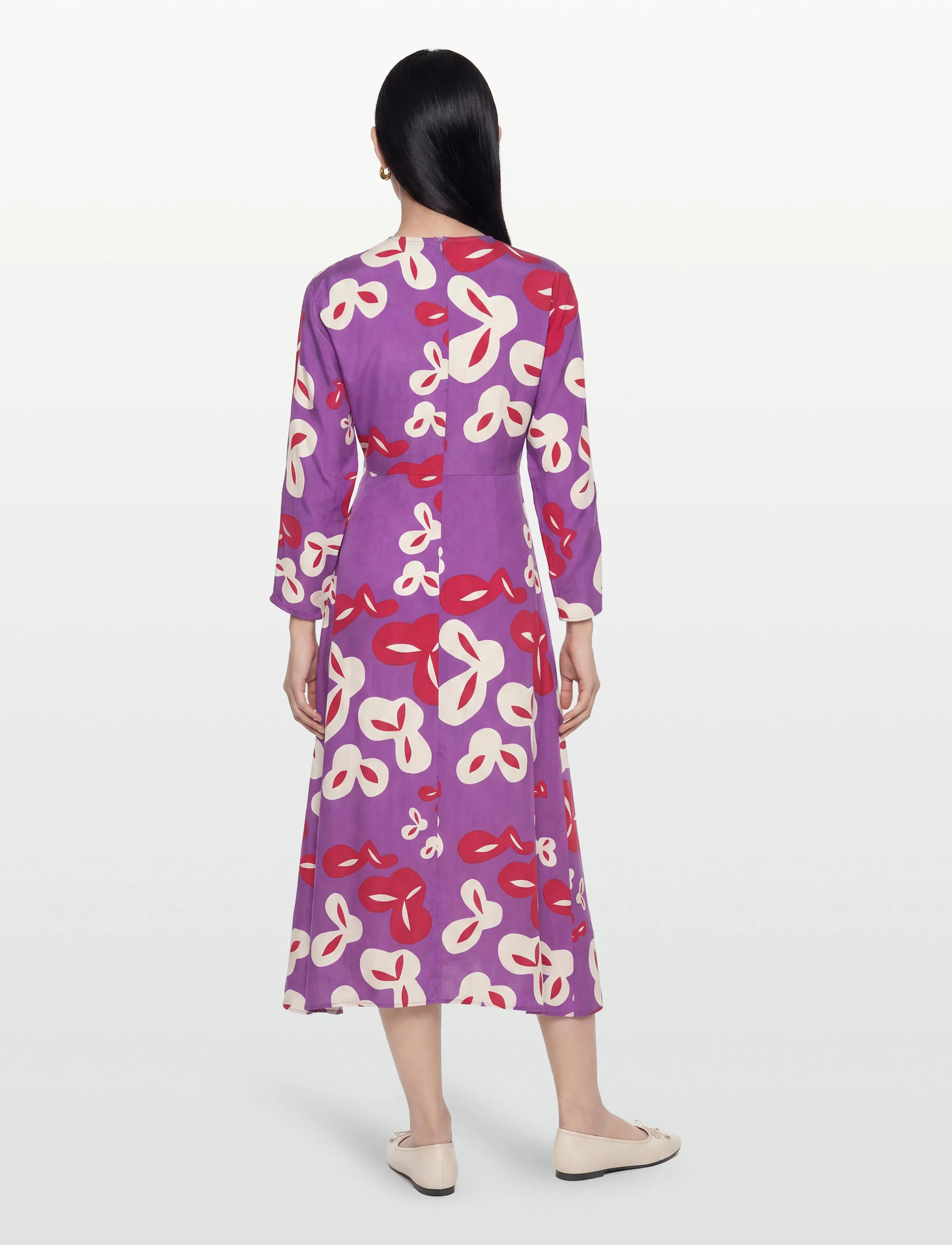 Marimekko - RYTMI POIMINTO - maxi kjoler - purple, off white, red - 4