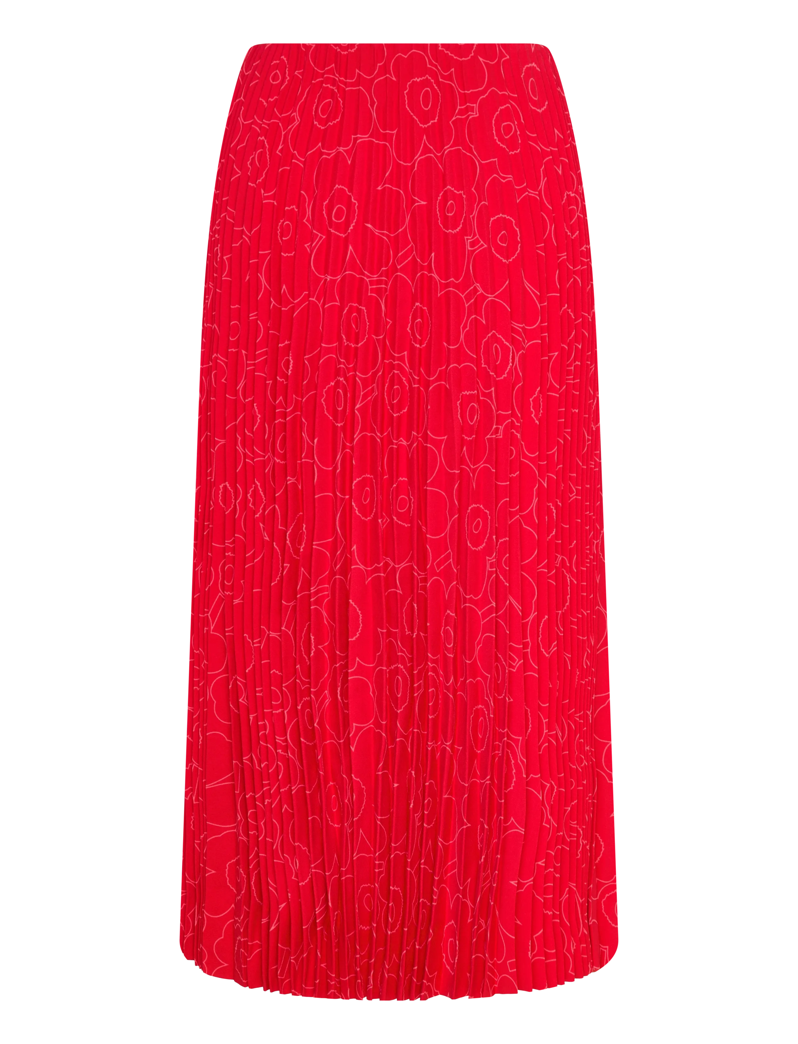 Marimekko - MYY PIIRTO UNIKKO - plíseruð pils - red, bright red - 2