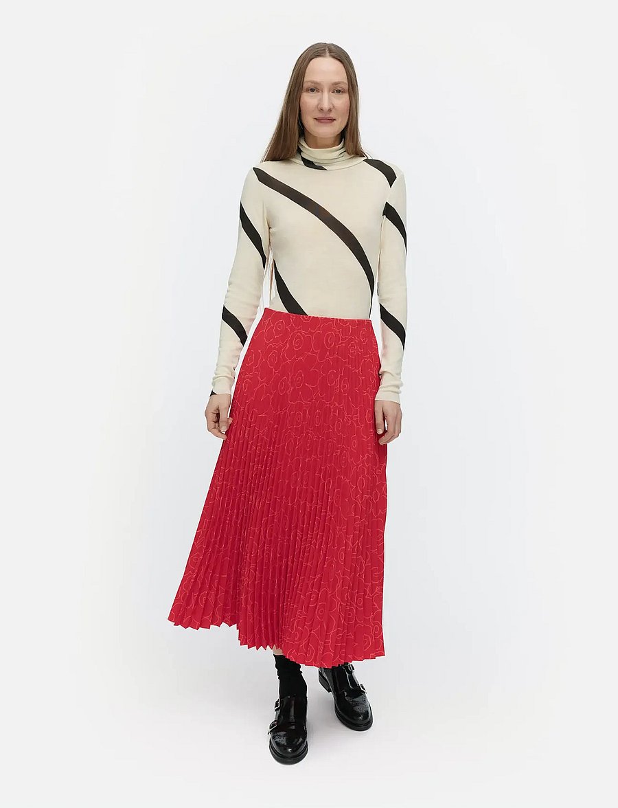 Marimekko - MYY PIIRTO UNIKKO - faltenröcke - red, bright red - 0