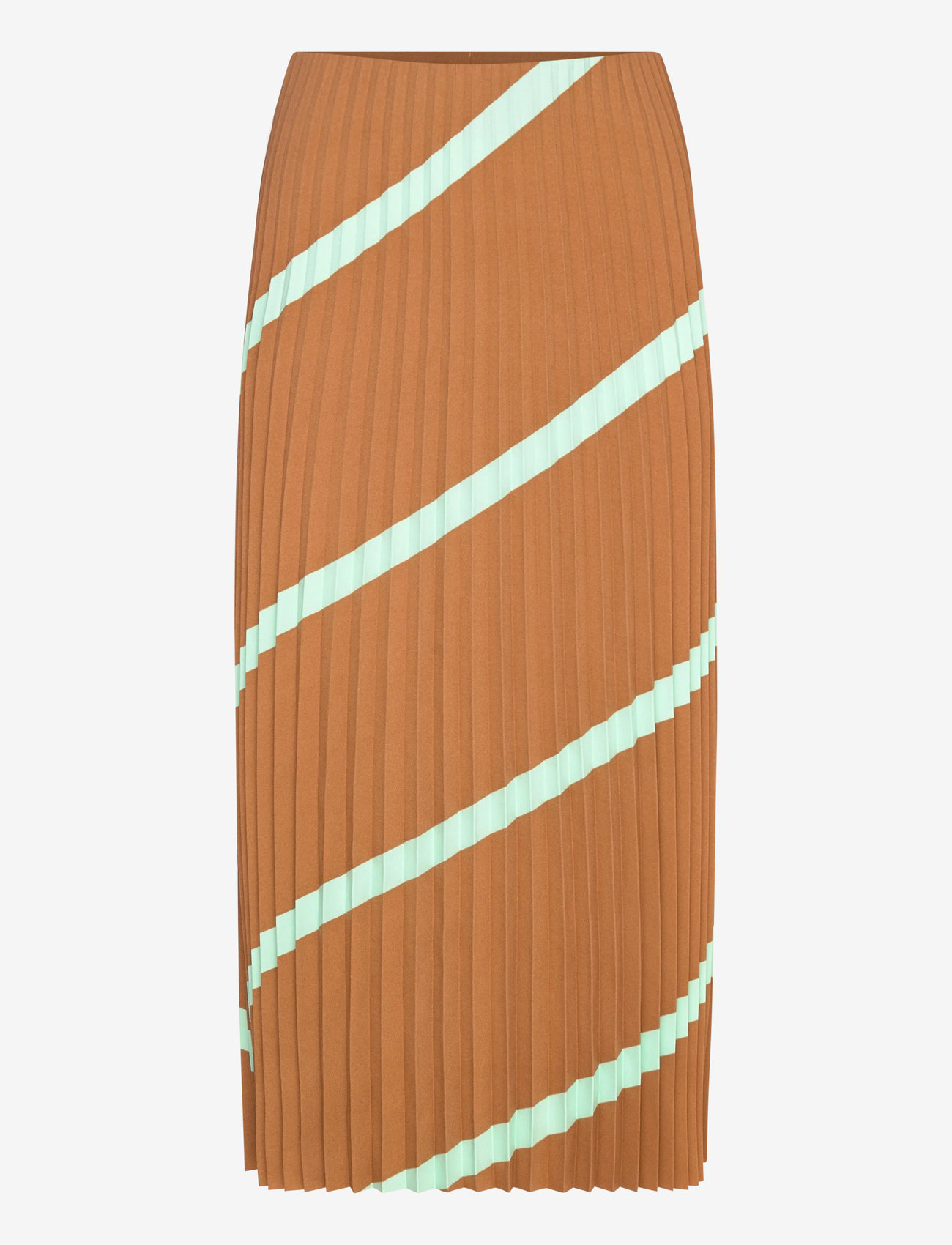 Marimekko - PIIRU BASSO - plisserede nederdele - light brown, turquoise - 1