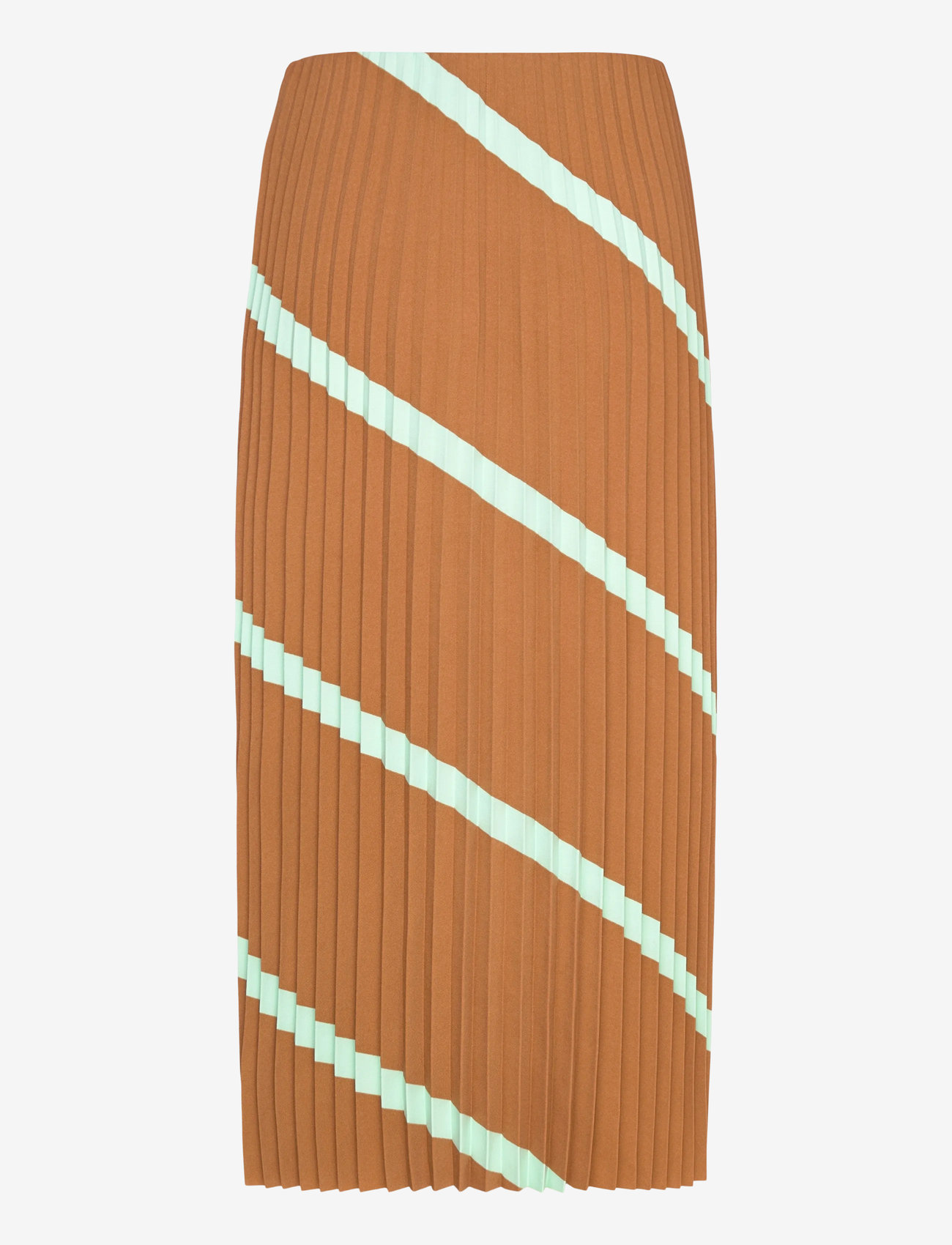 Marimekko - PIIRU BASSO - plisserede nederdele - light brown, turquoise - 2