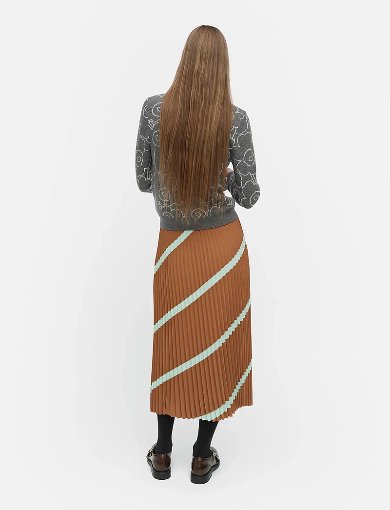 Marimekko - PIIRU BASSO - plisserede nederdele - light brown, turquoise - 3