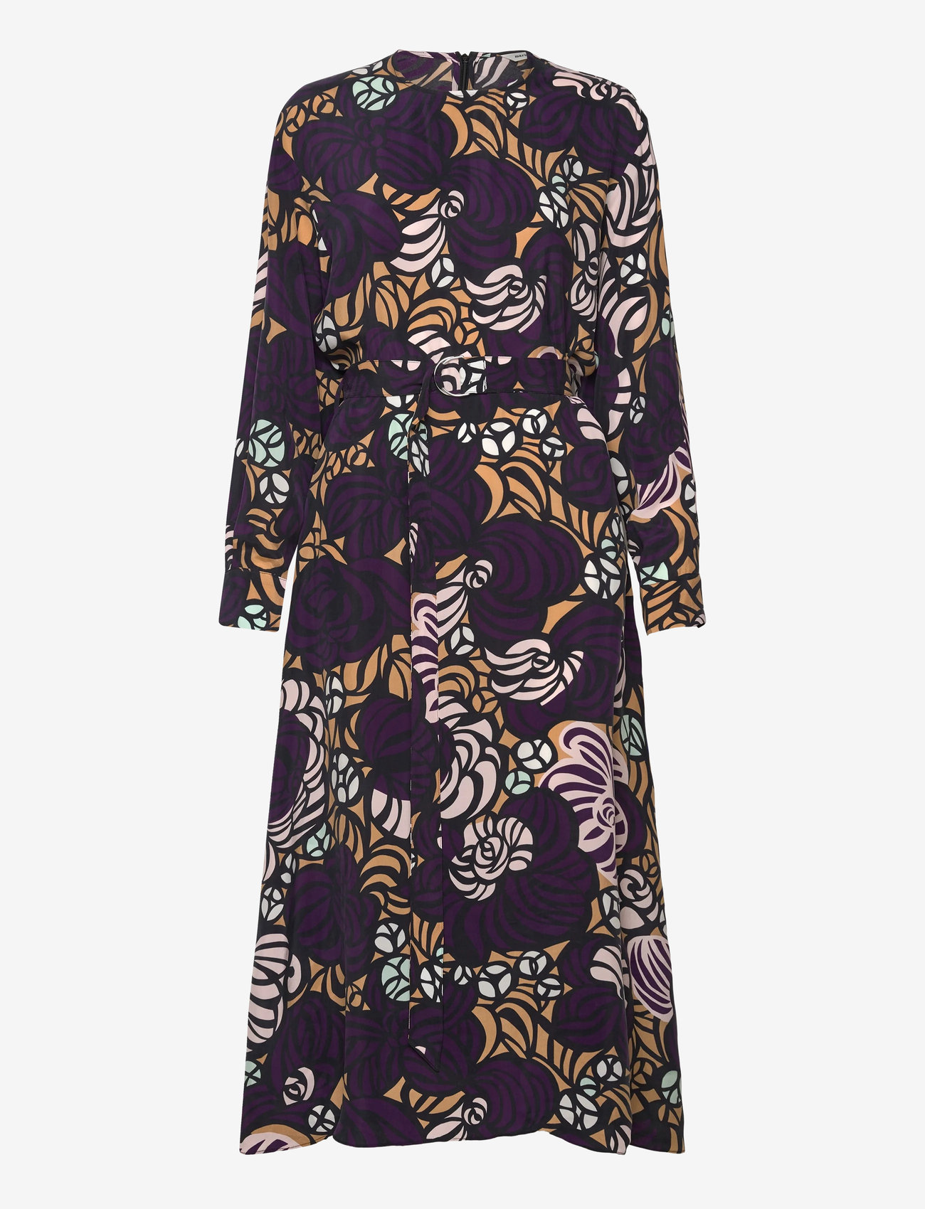 Marimekko - COMBU TORSTAI - midikleider - violet, light brown, l. pink - 0