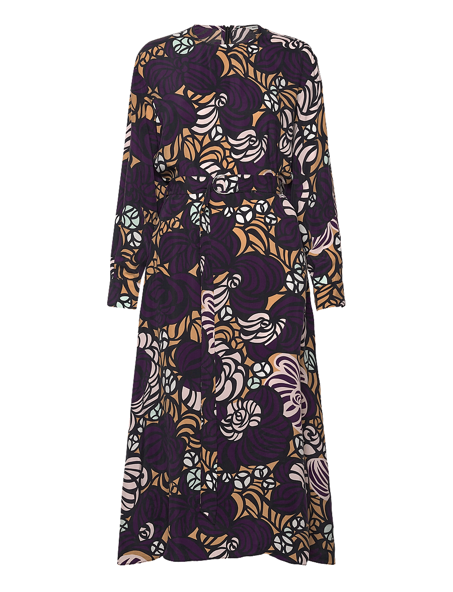 Marimekko - COMBU TORSTAI - robes midi - violet, light brown, l. pink - 1
