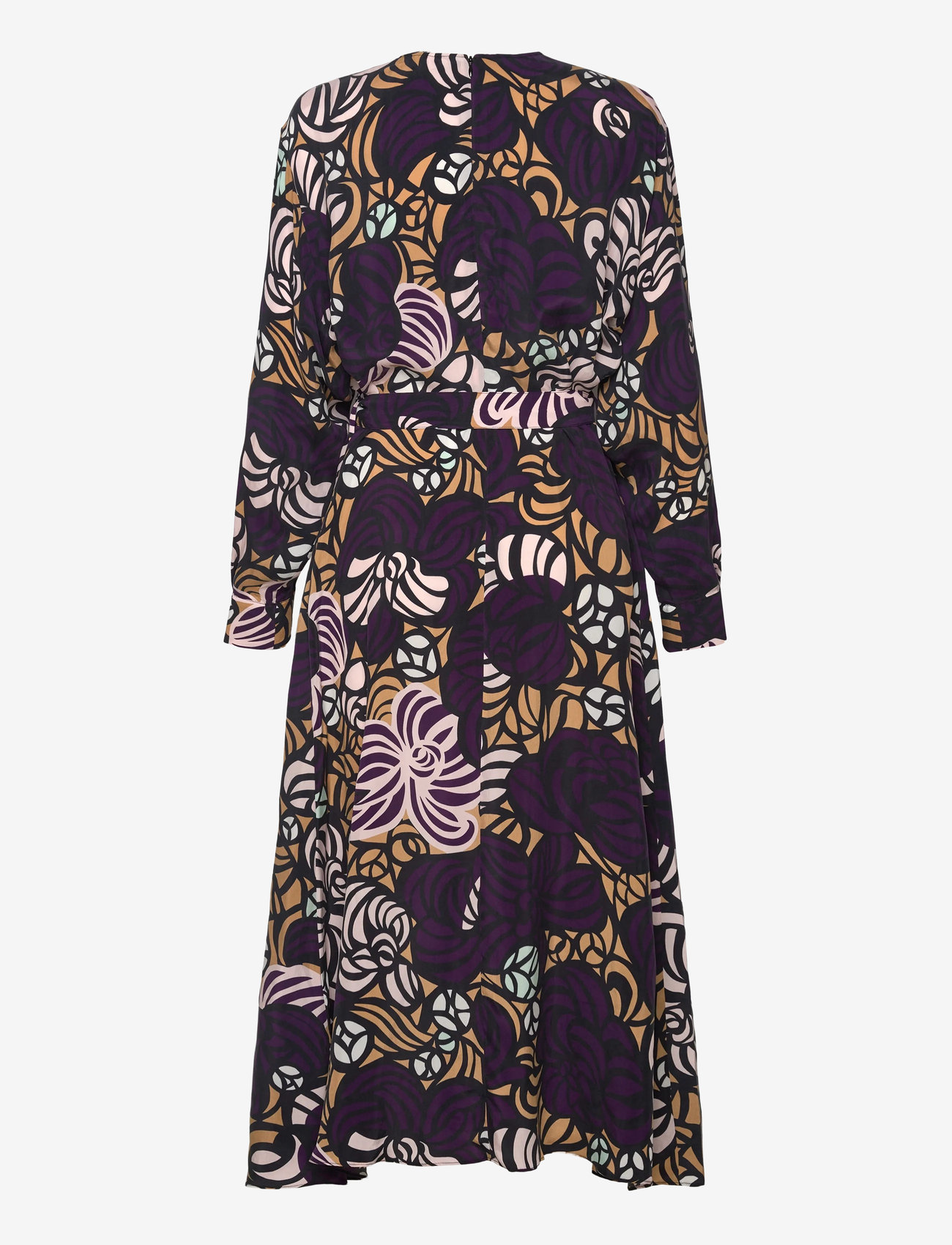 Marimekko - COMBU TORSTAI - midikleider - violet, light brown, l. pink - 1