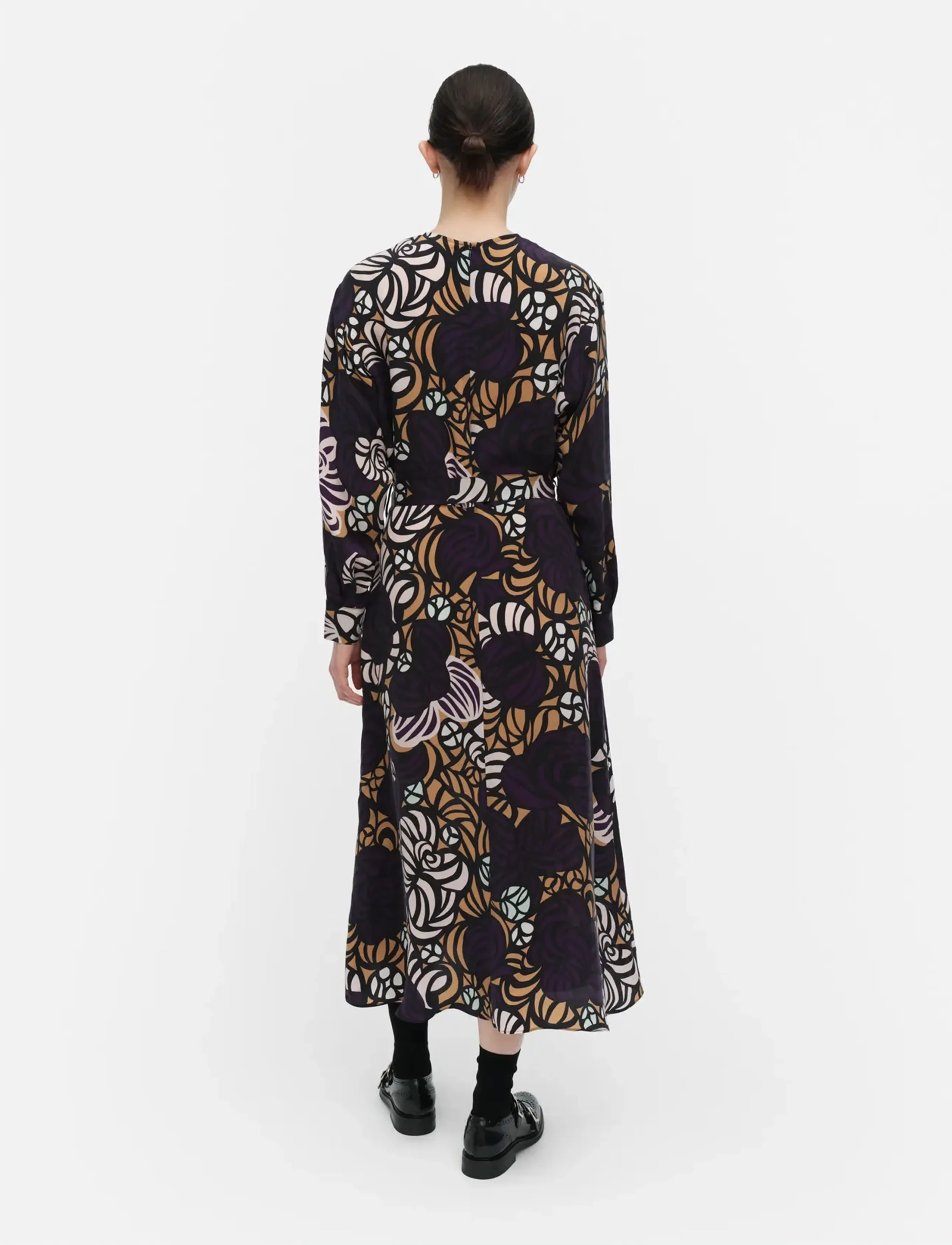 Marimekko - COMBU TORSTAI - midikjoler - violet, light brown, l. pink - 3