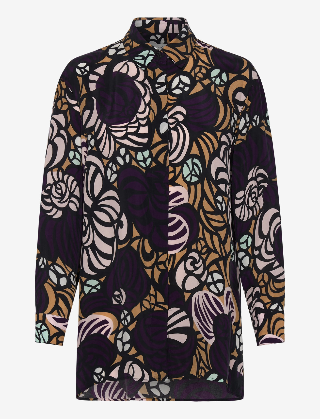 Marimekko - RUNSAS TORSTAI - denimskjorter - violet, light brown, l. pink - 1