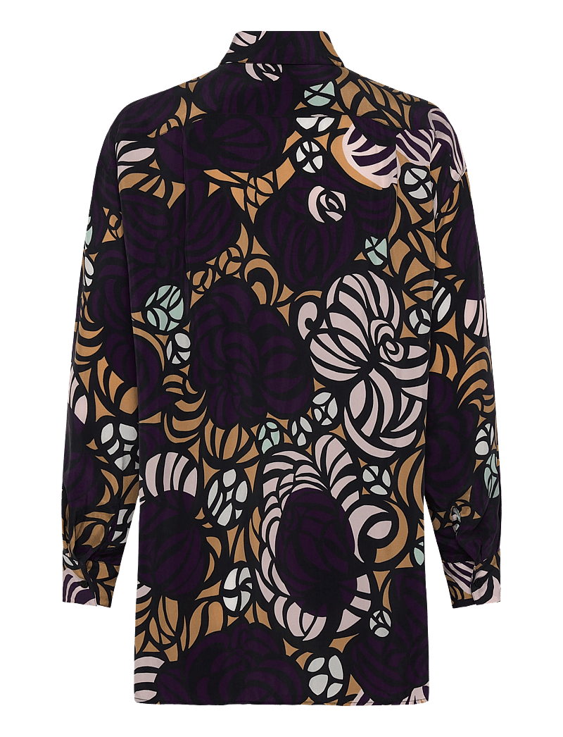 Marimekko - RUNSAS TORSTAI - jeanshemden - violet, light brown, l. pink - 2