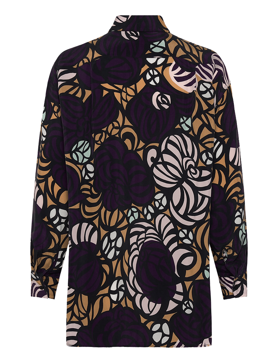 Marimekko - RUNSAS TORSTAI - jeansblouses - violet, light brown, l. pink - 2
