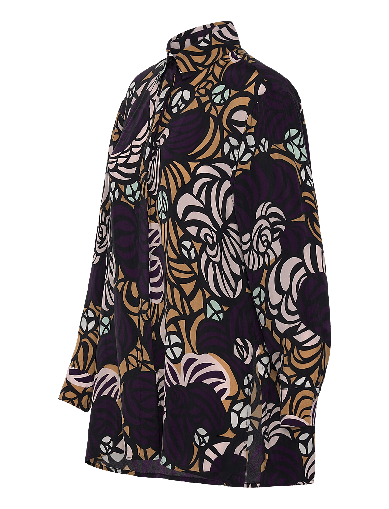 Marimekko - RUNSAS TORSTAI - jeanshemden - violet, light brown, l. pink - 3