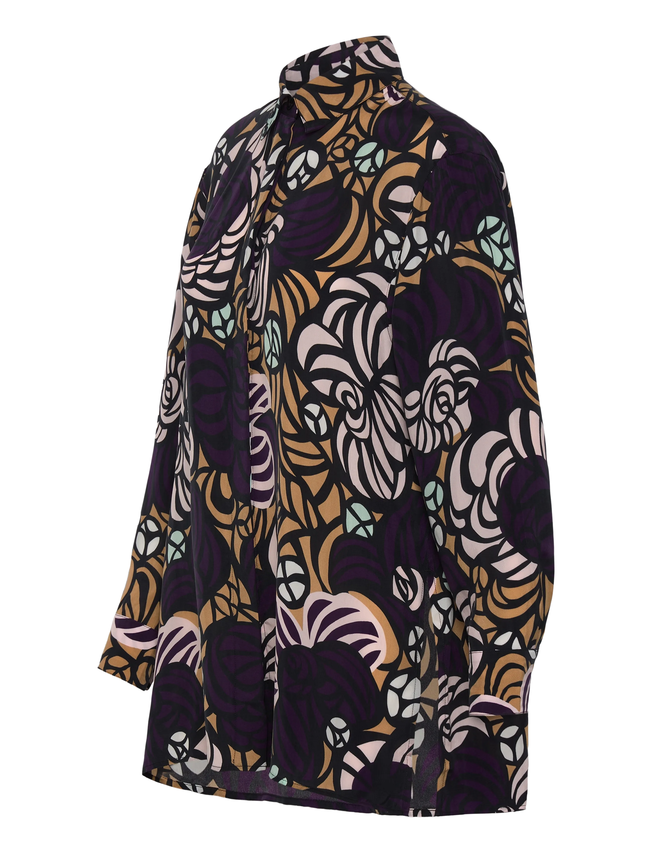 Marimekko - RUNSAS TORSTAI - langärmlige hemden - violet, light brown, l. pink - 3