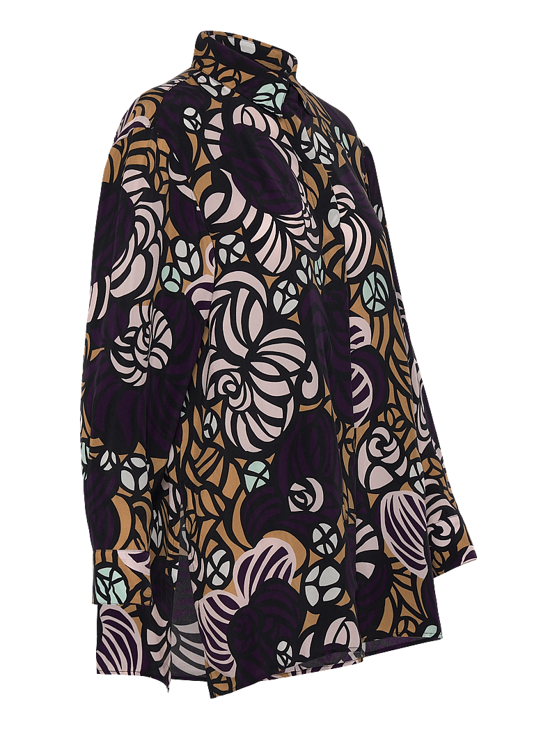 Marimekko - RUNSAS TORSTAI - jeanshemden - violet, light brown, l. pink - 4