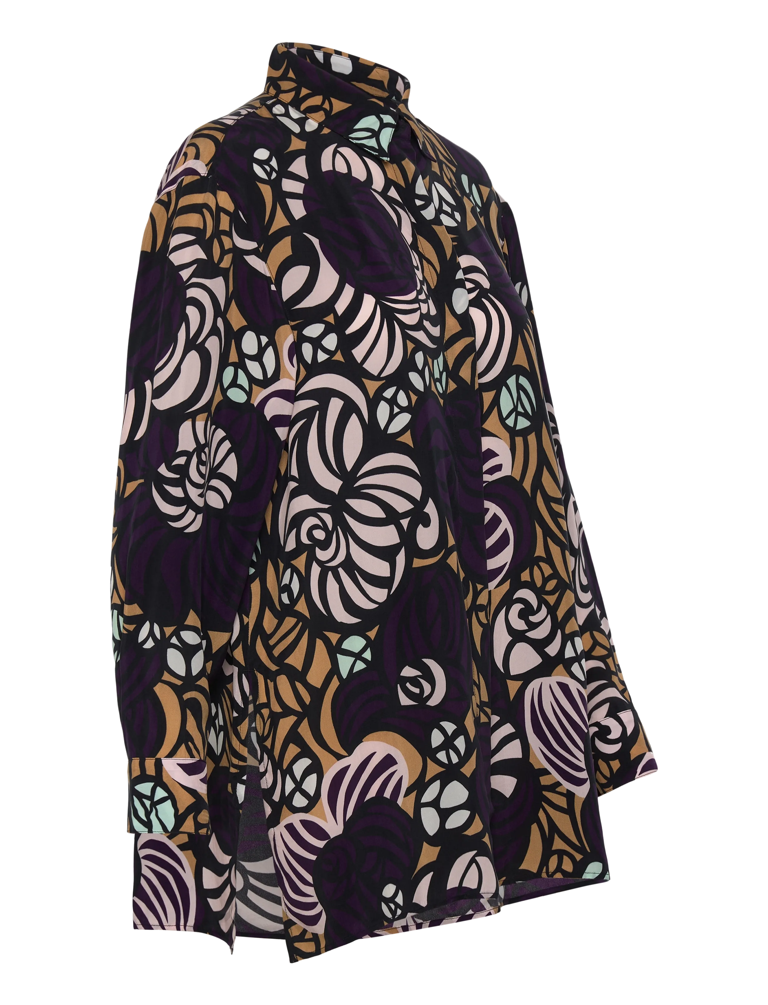 Marimekko - RUNSAS TORSTAI - langärmlige hemden - violet, light brown, l. pink - 4