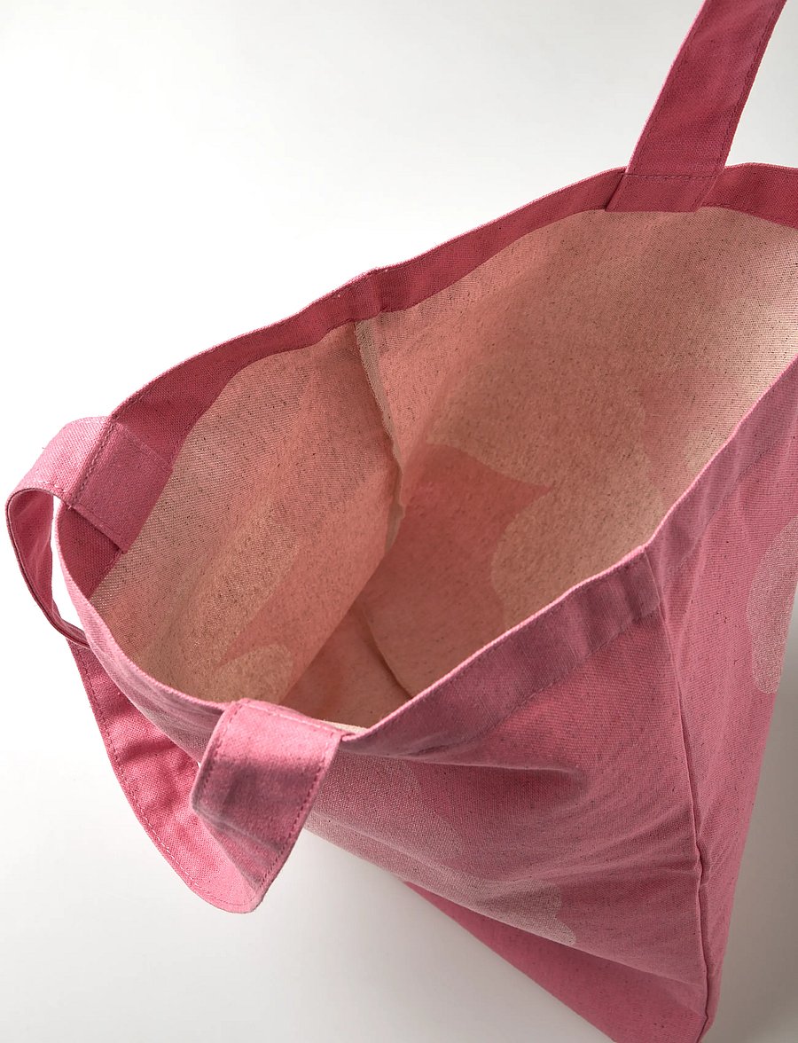 Marimekko - VANKKA UNIKKO PLACEMENT - tote-stiilis kotid - pink, off white - 5