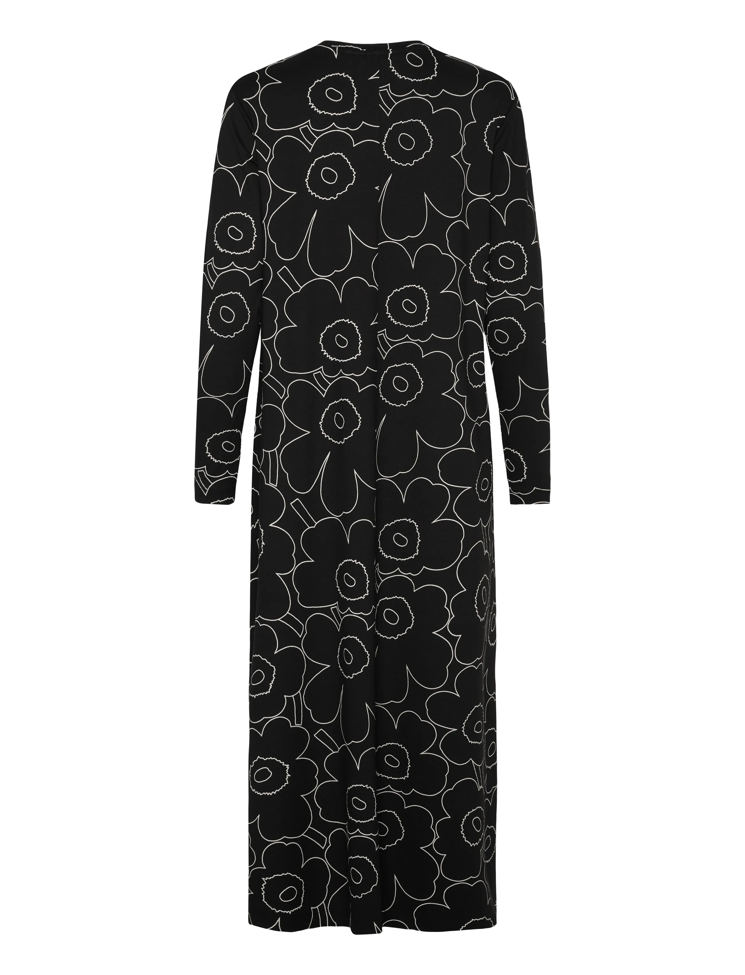 Marimekko - KOLMIN PIIRTO UNIKKO - midiklänningar - black, off white - 2