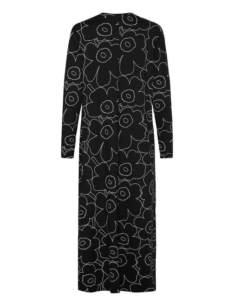 Marimekko - KOLMIN PIIRTO UNIKKO - midiklänningar - black, off white - 2