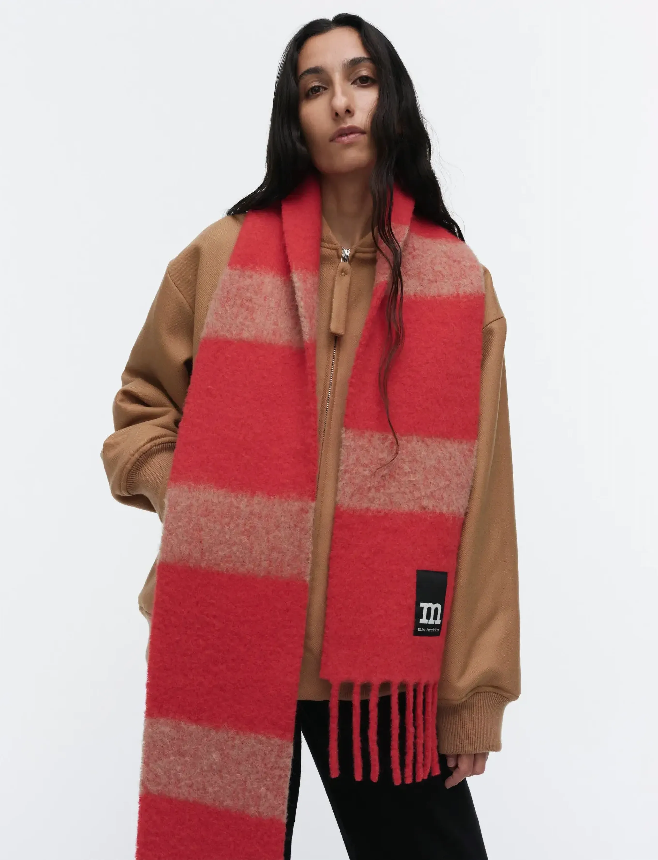 Marimekko Kuuma, One Size, Red, Tørklæder > Vintertørklæder, Dame