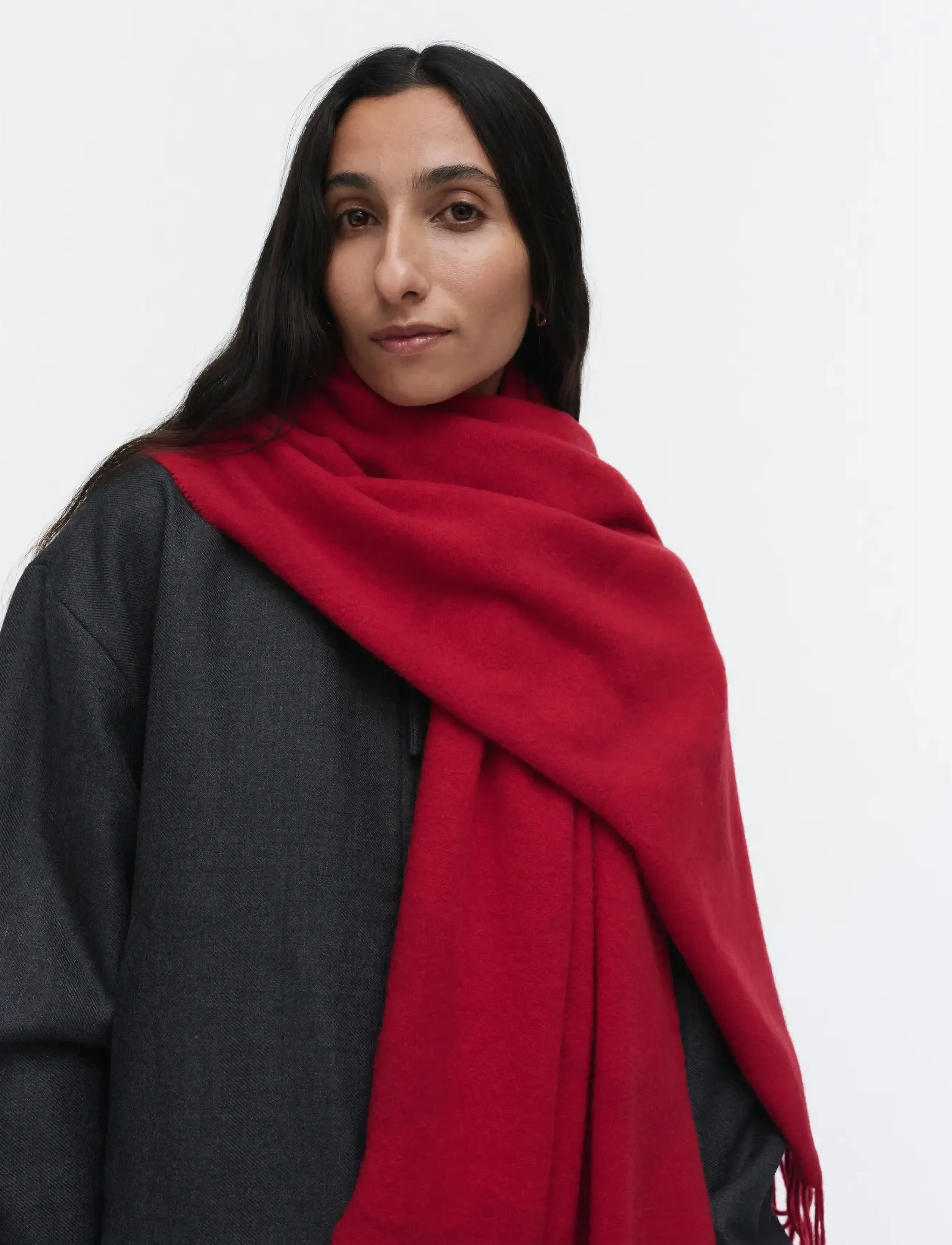 Marimekko Identtinen Unikko, One Size, Scarves, Rot - Winter Frauen