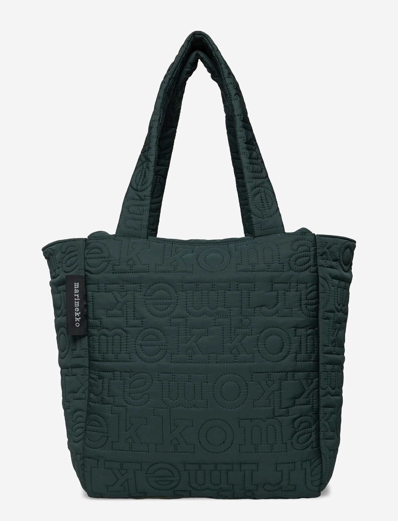 Marimekko - JOY TOTE M LOGO - accessoarer - dark green - 0