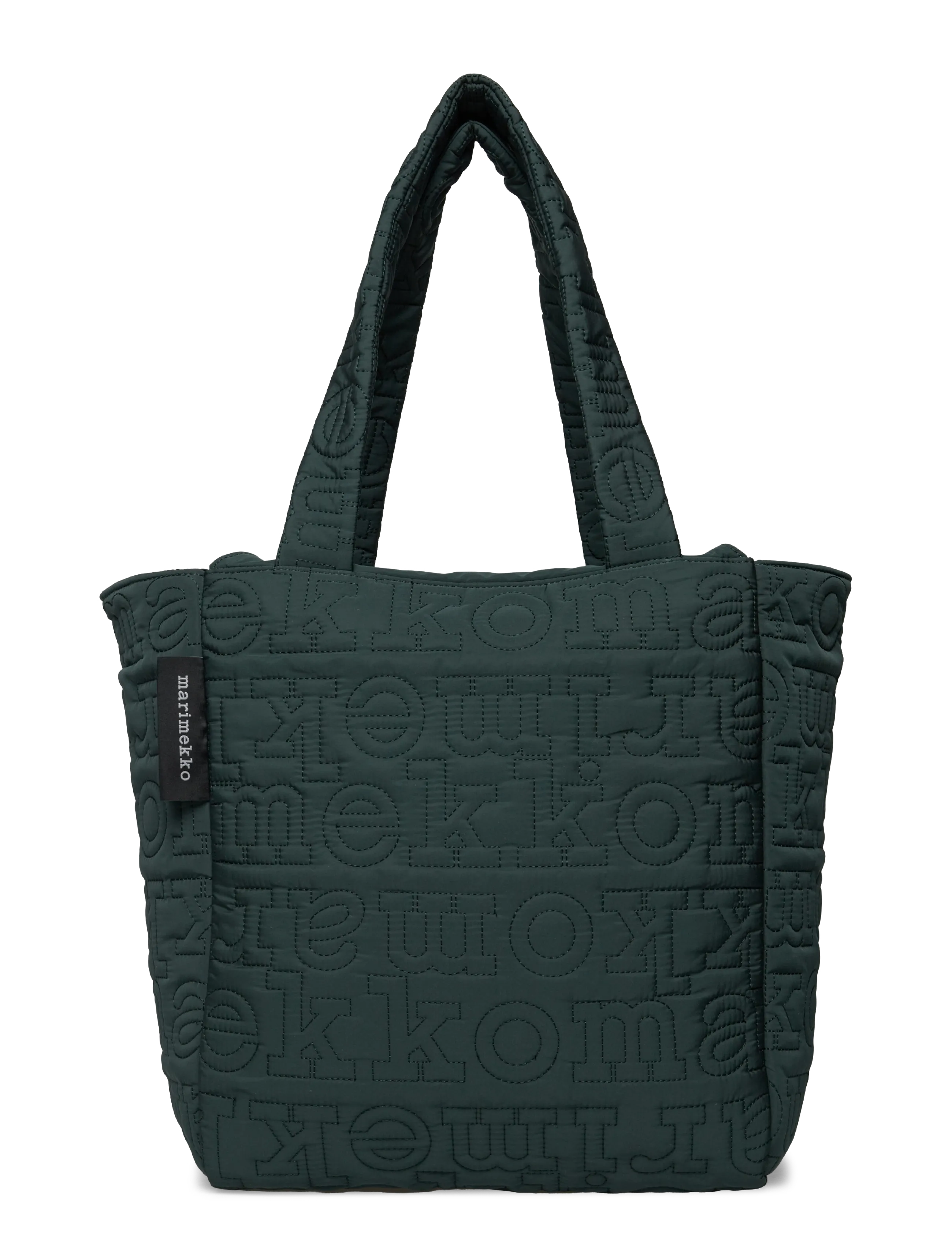 Marimekko JOY TOTE M LOGO - Tasker - DARK GREEN / green