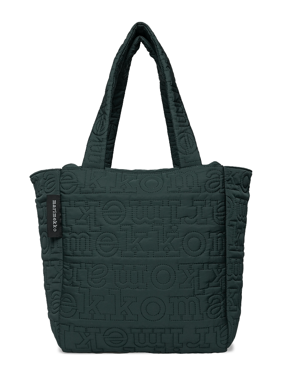 Marimekko - JOY TOTE M LOGO - shopper-laukut - dark green - 1