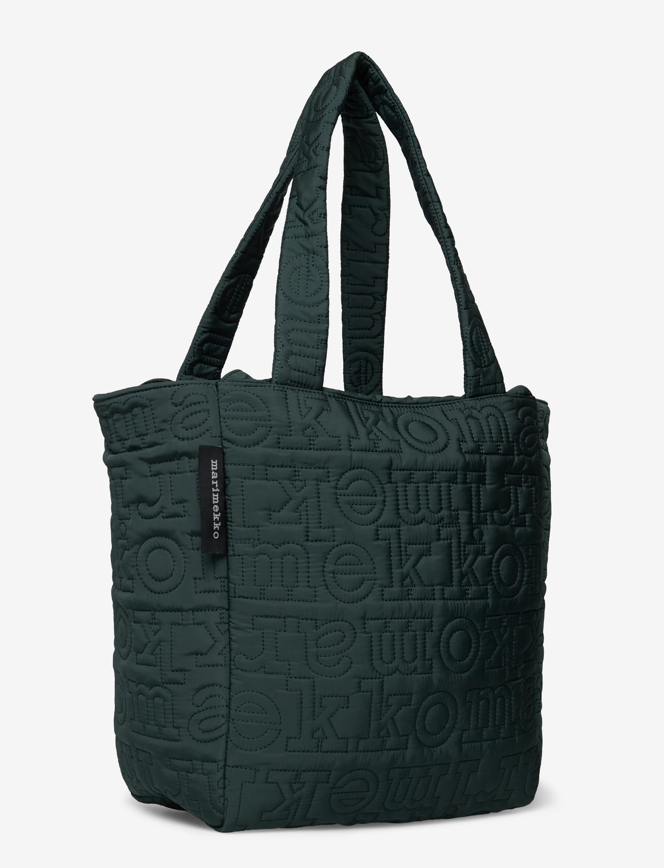 Marimekko - JOY TOTE M LOGO - accessoarer - dark green - 2