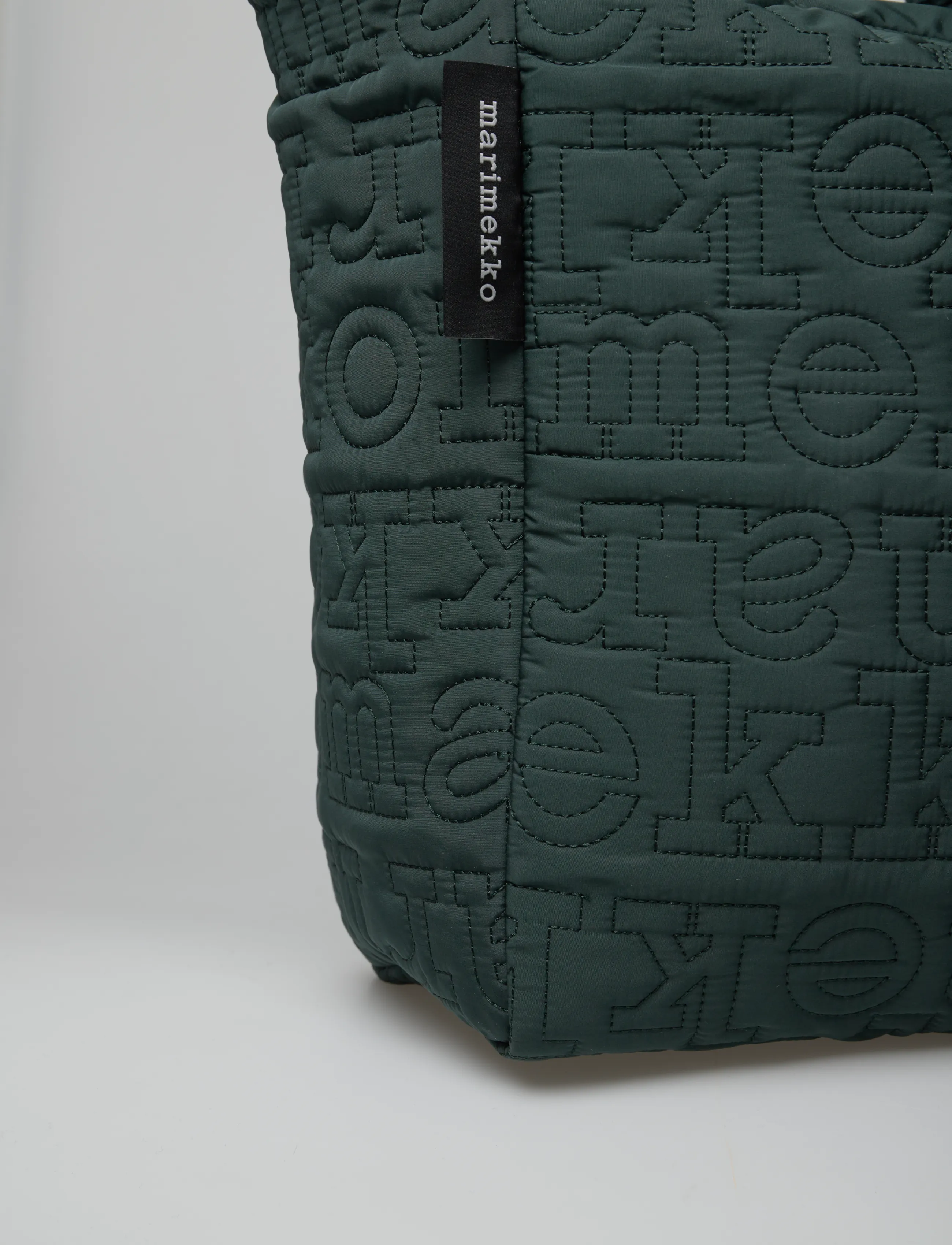 Marimekko - JOY TOTE M LOGO - juhlamuotia outlet-hintaan - dark green - 4