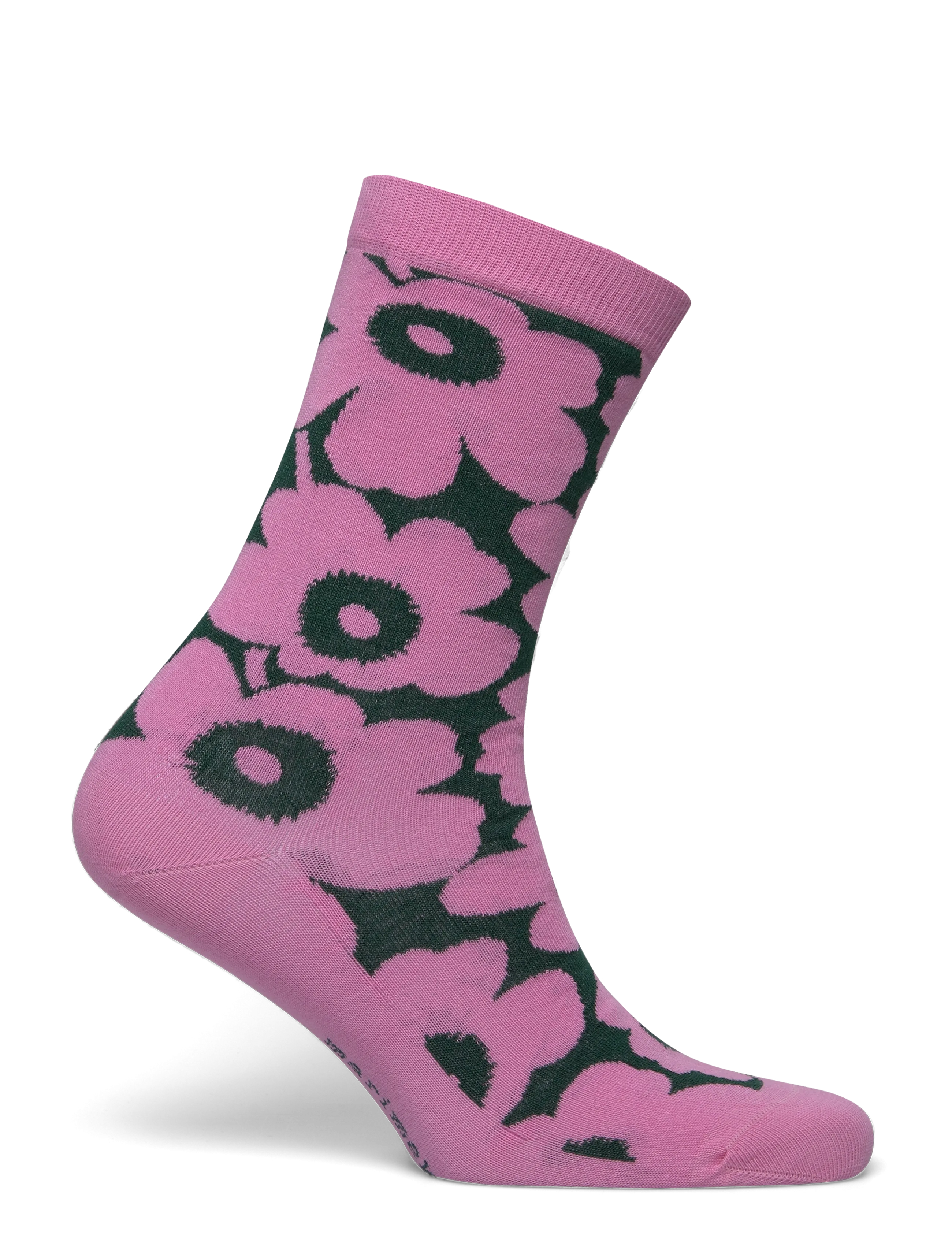 Marimekko - LINJAUS UNIKKO - laveste priser - dark green, light pink - 1