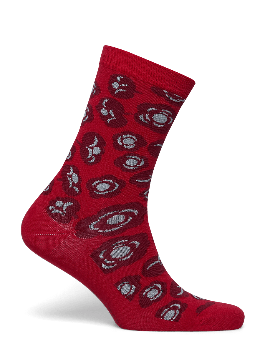Marimekko - LINJAUS TUMMA - klassikalised sokid - red, dark red, mint - 1