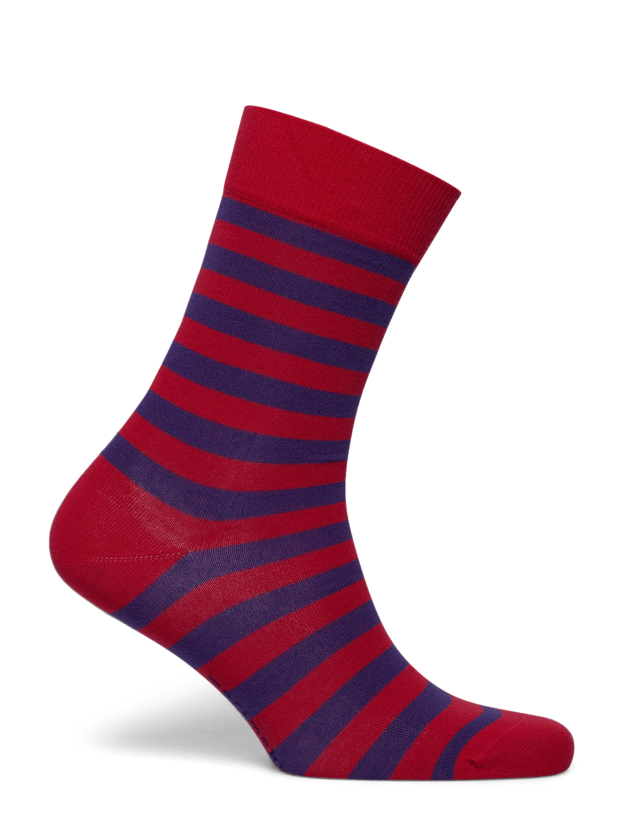 Marimekko - KASVAA TASARAITA UNIKKO - venjulegir sokkar - red, dark blue, white - 1
