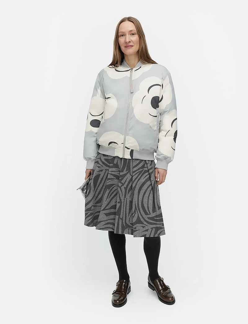 Marimekko - BLOSSA TUMMA - frühlingsjacken - grey, off white, dark grey - 0