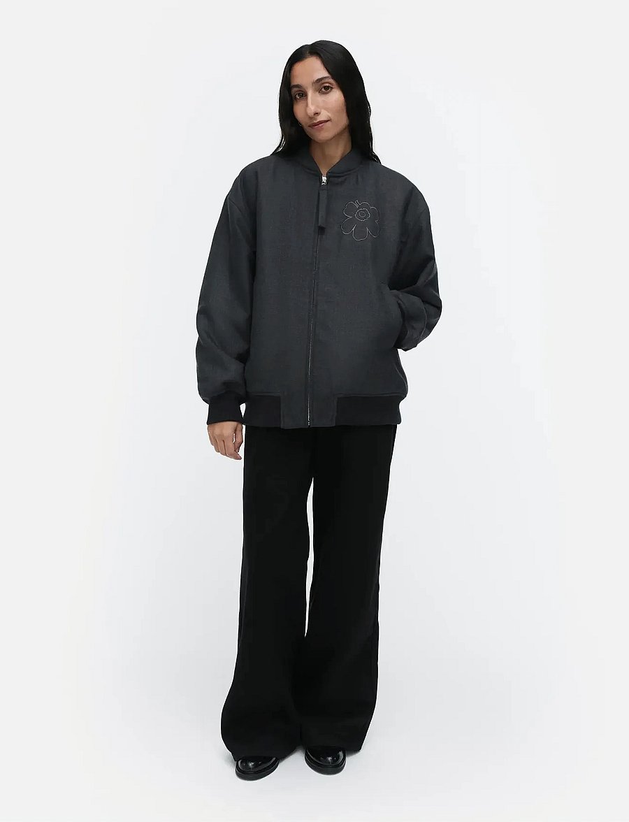 Marimekko - MONUMENTTI SOLID - frühlingsjacken - black - 0