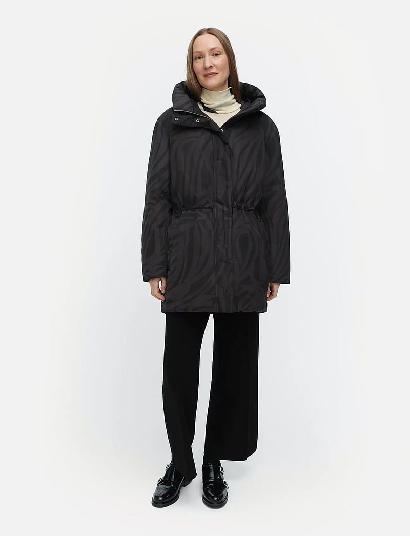 Marimekko - KÄÄNNÖS JOKURAITA - parkacoats - black, dark grey - 0