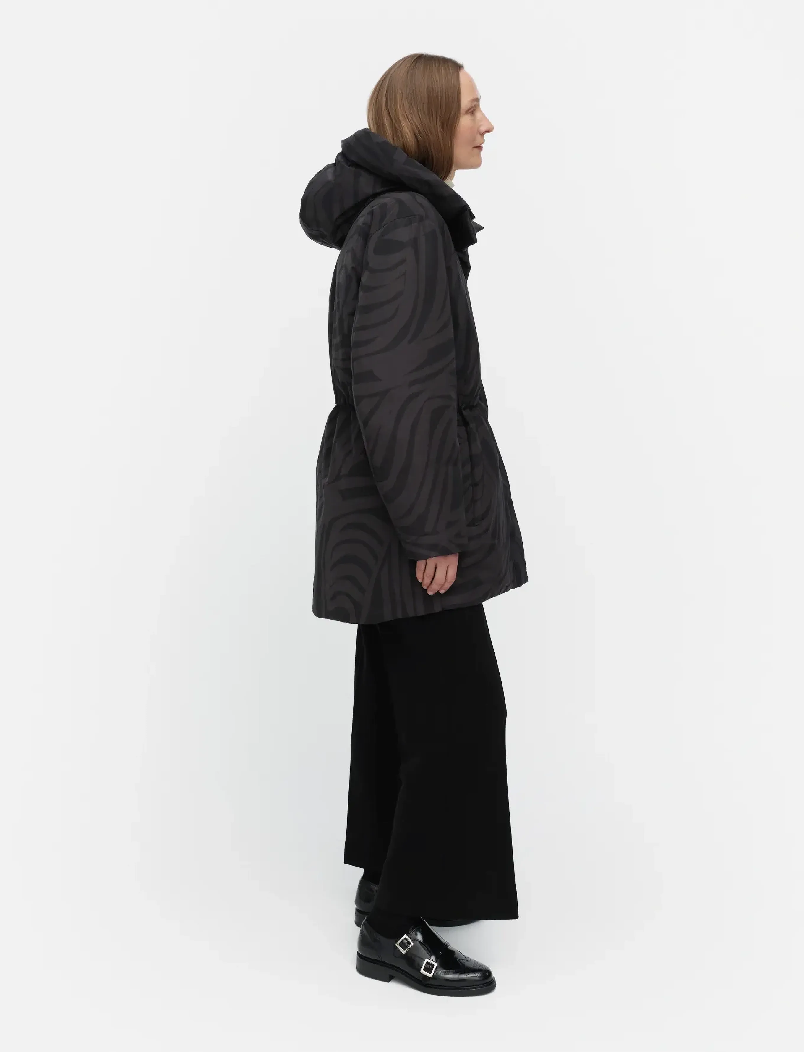 Marimekko - KÄÄNNÖS JOKURAITA - parkas - black, dark grey - 4