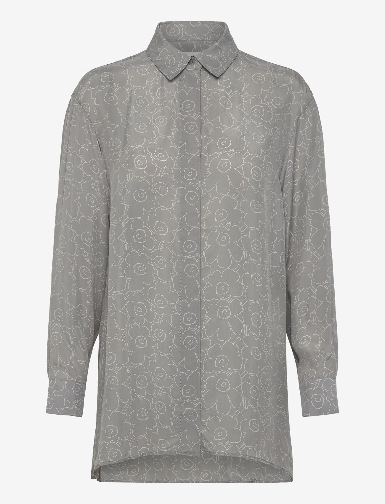 Marimekko - RUNSAS PIIRTO UNIKKO - denimskjorter - grey, light grey - 1