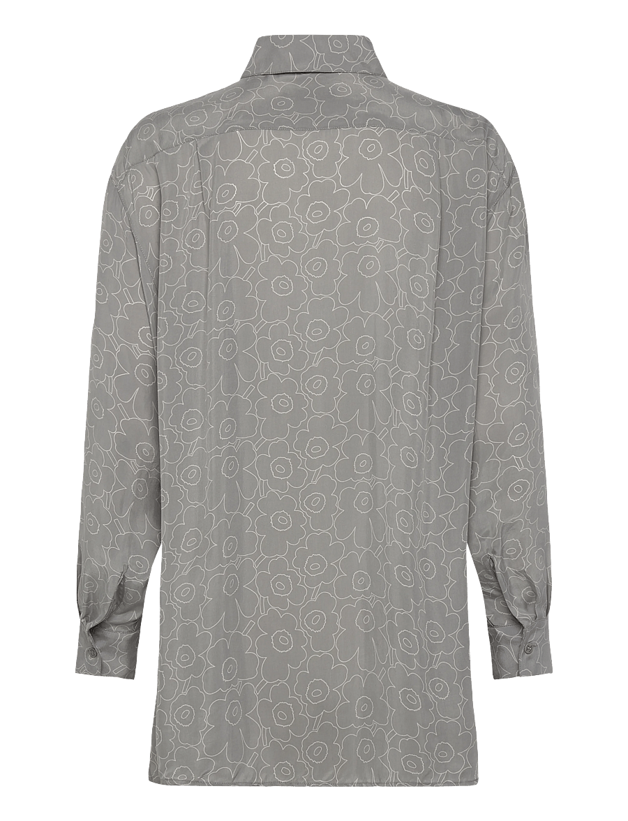 Marimekko - RUNSAS PIIRTO UNIKKO - denimskjorter - grey, light grey - 2