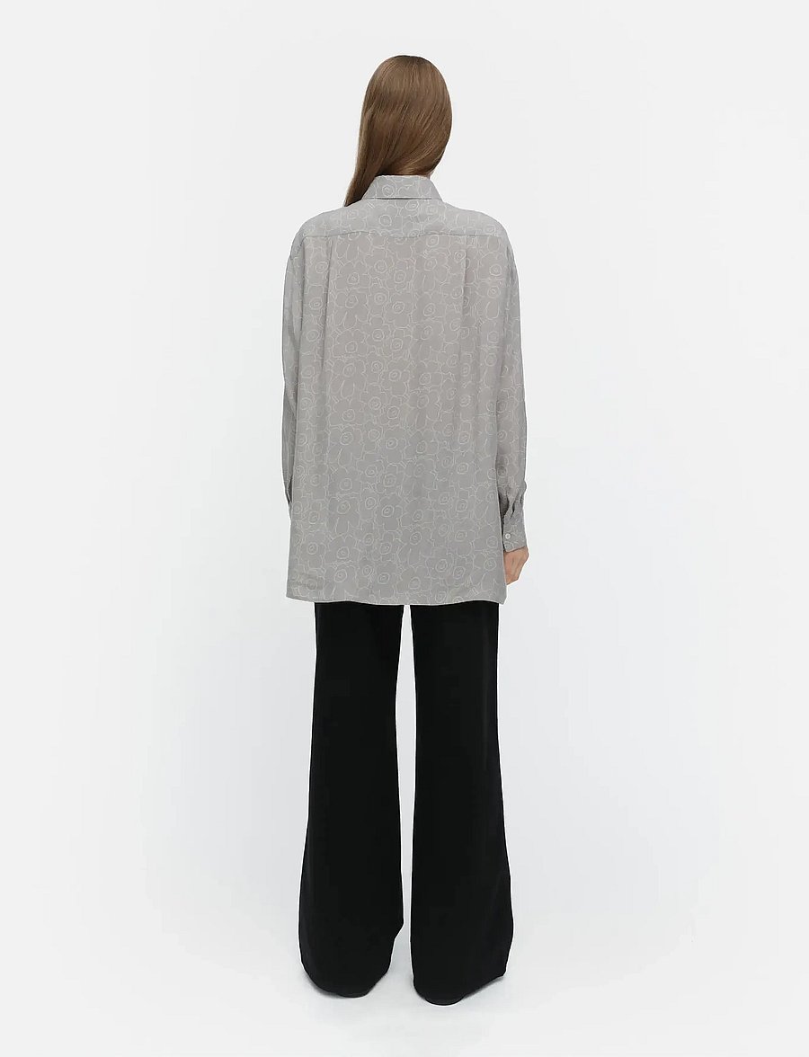 Marimekko - RUNSAS PIIRTO UNIKKO - denimskjorter - grey, light grey - 5