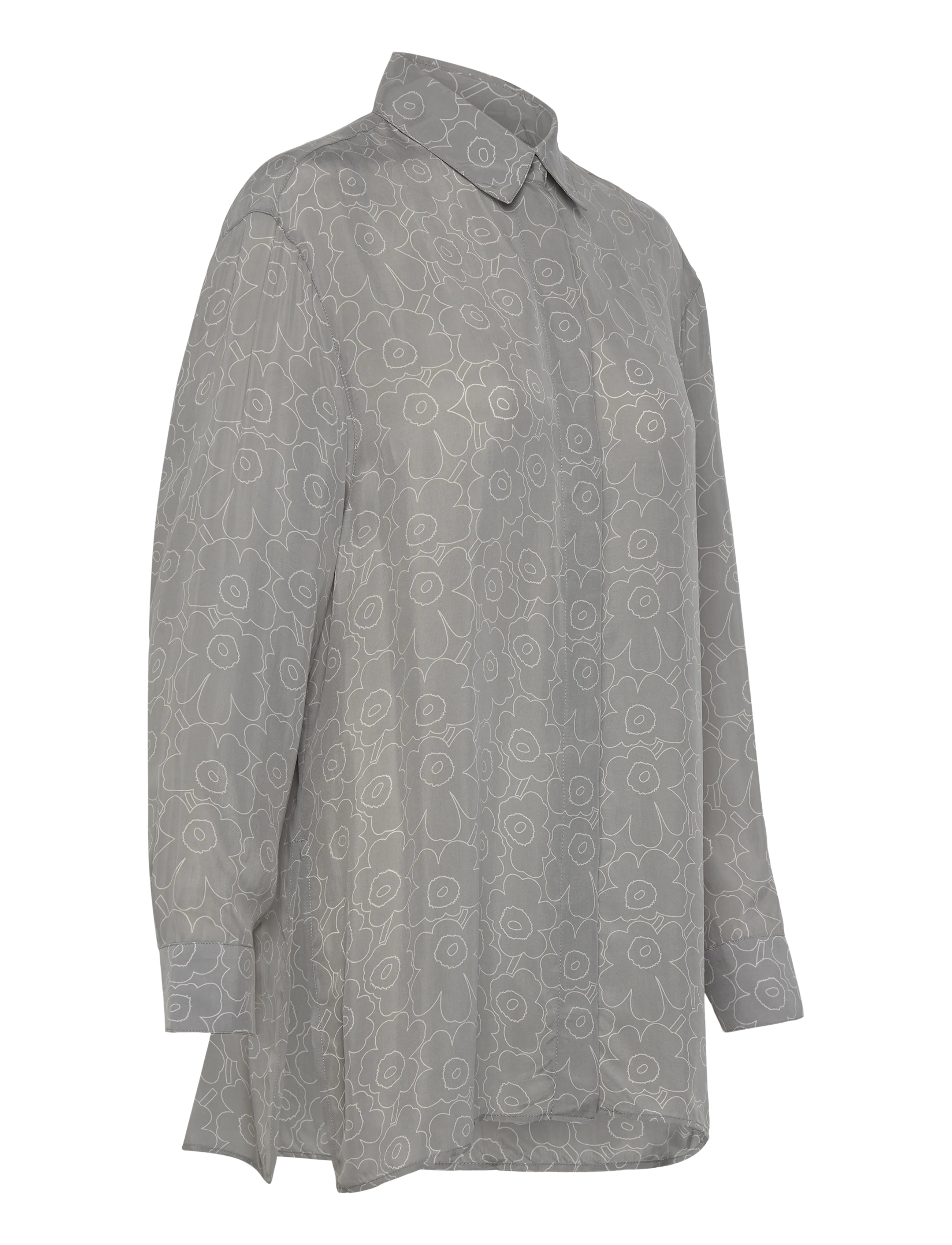 Marimekko - RUNSAS PIIRTO UNIKKO - jeanshemden - grey, light grey - 4