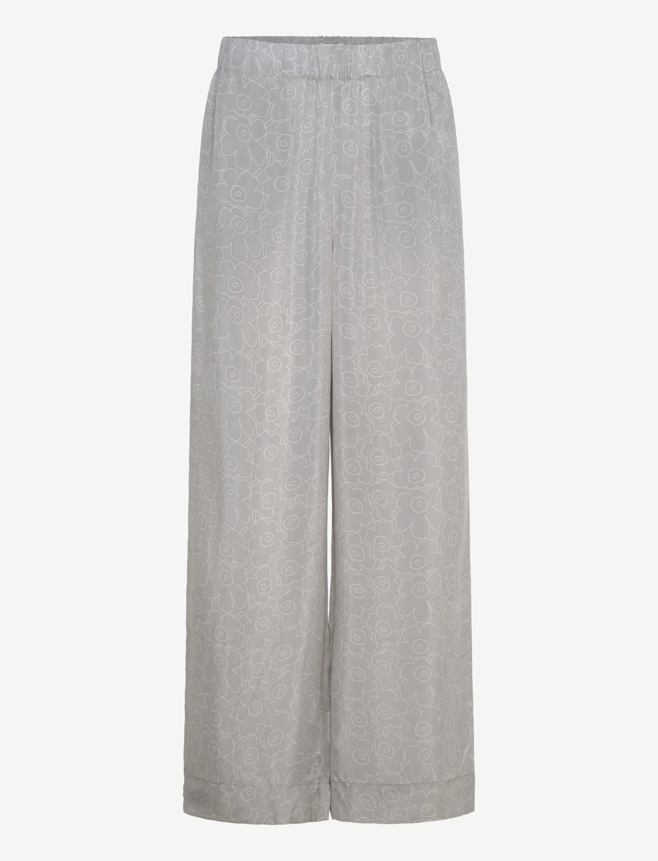 Marimekko - OANET PIIRTO UNIKKO - hosen mit weitem bein - grey, light grey - 1