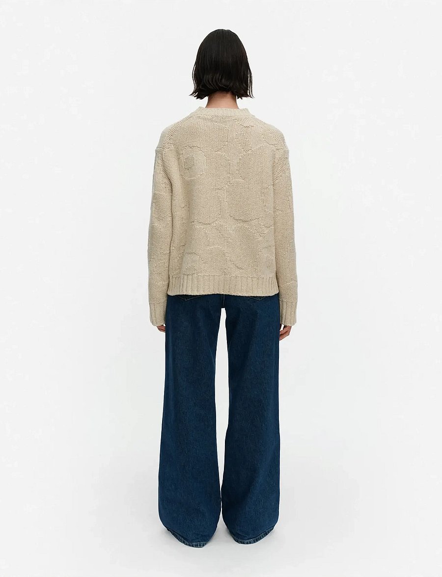 Marimekko - VAINU UNIKKO - stickade tröjor - beige melange - 3