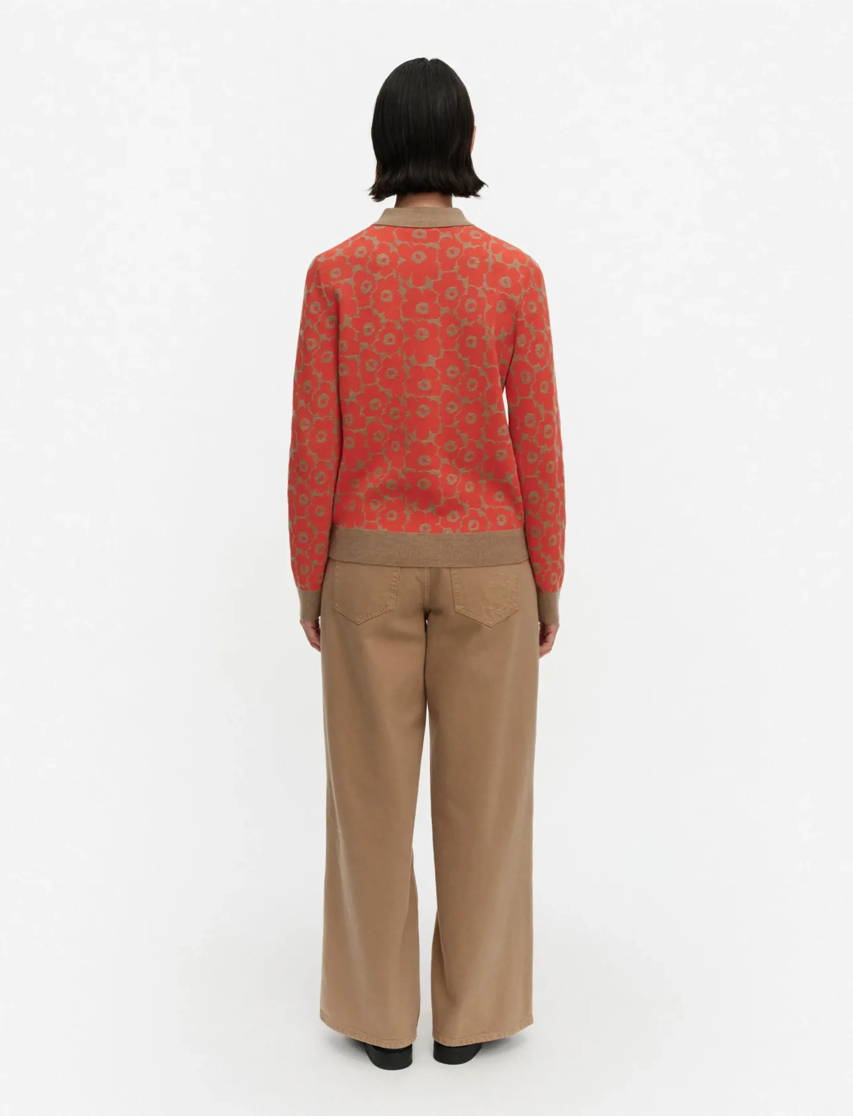 Marimekko - SPORTTI UNIKKO - sweaters - dark orange, beige - 3