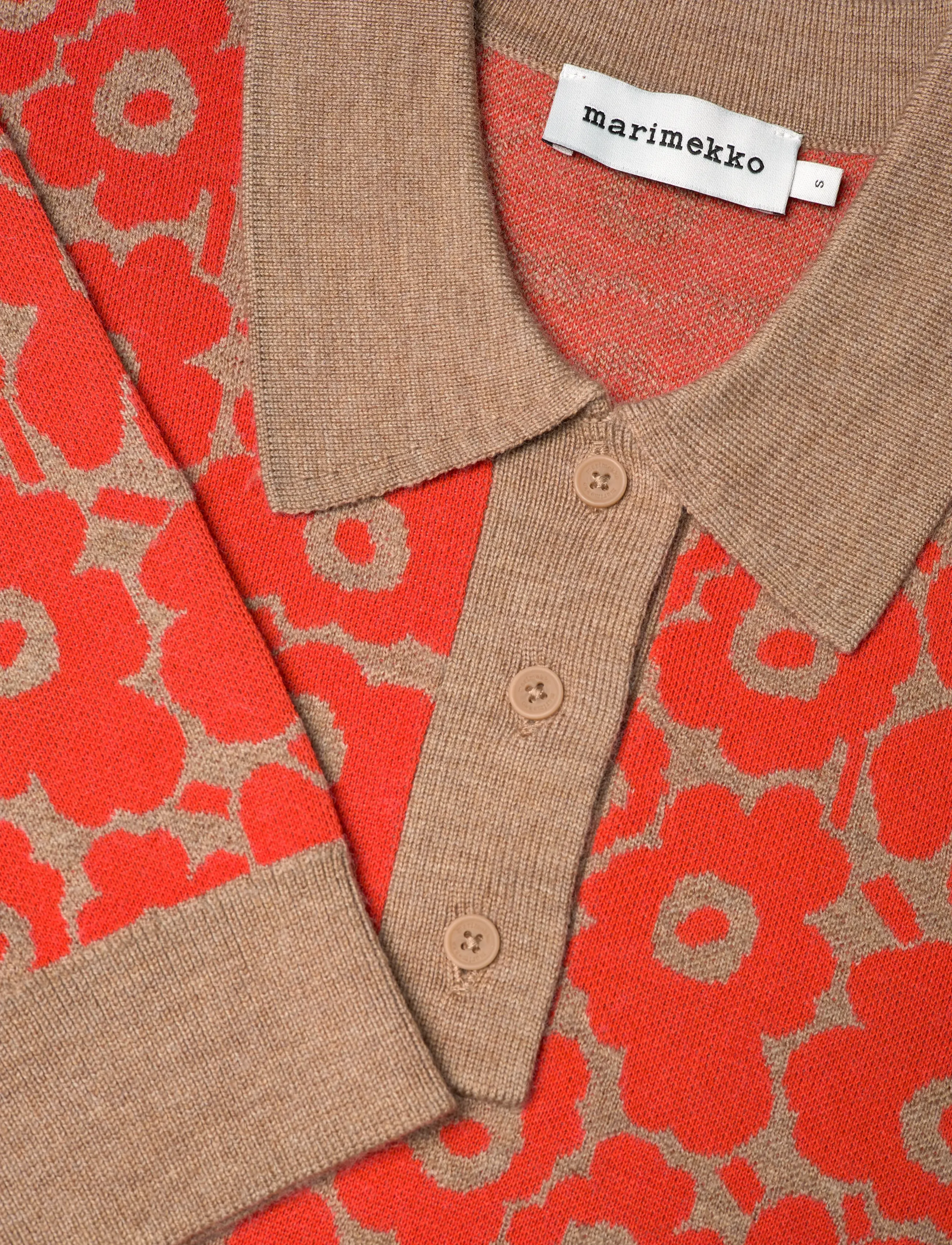 Marimekko - SPORTTI UNIKKO - sweaters - dark orange, beige - 5