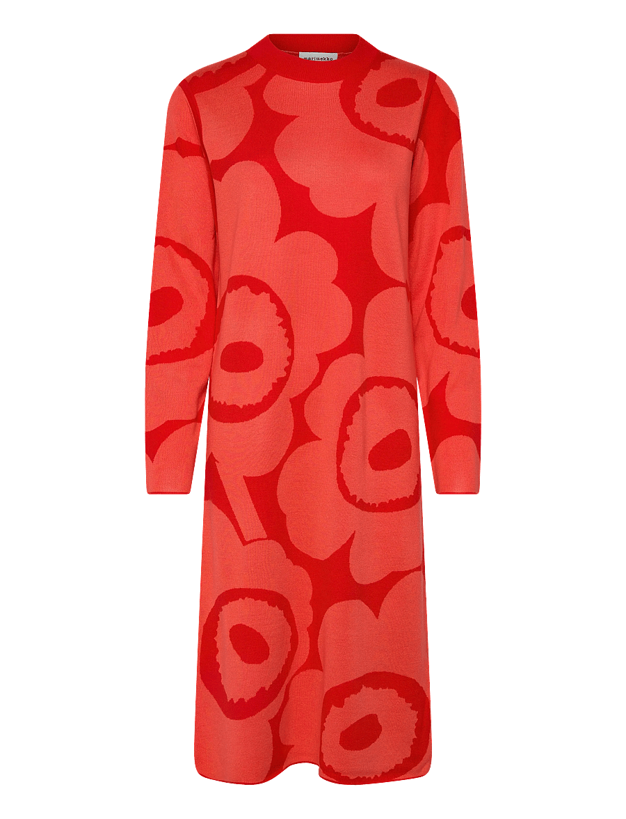 Marimekko - ENNALLAAN UNIKKO - strickkleider - orange, red - 1