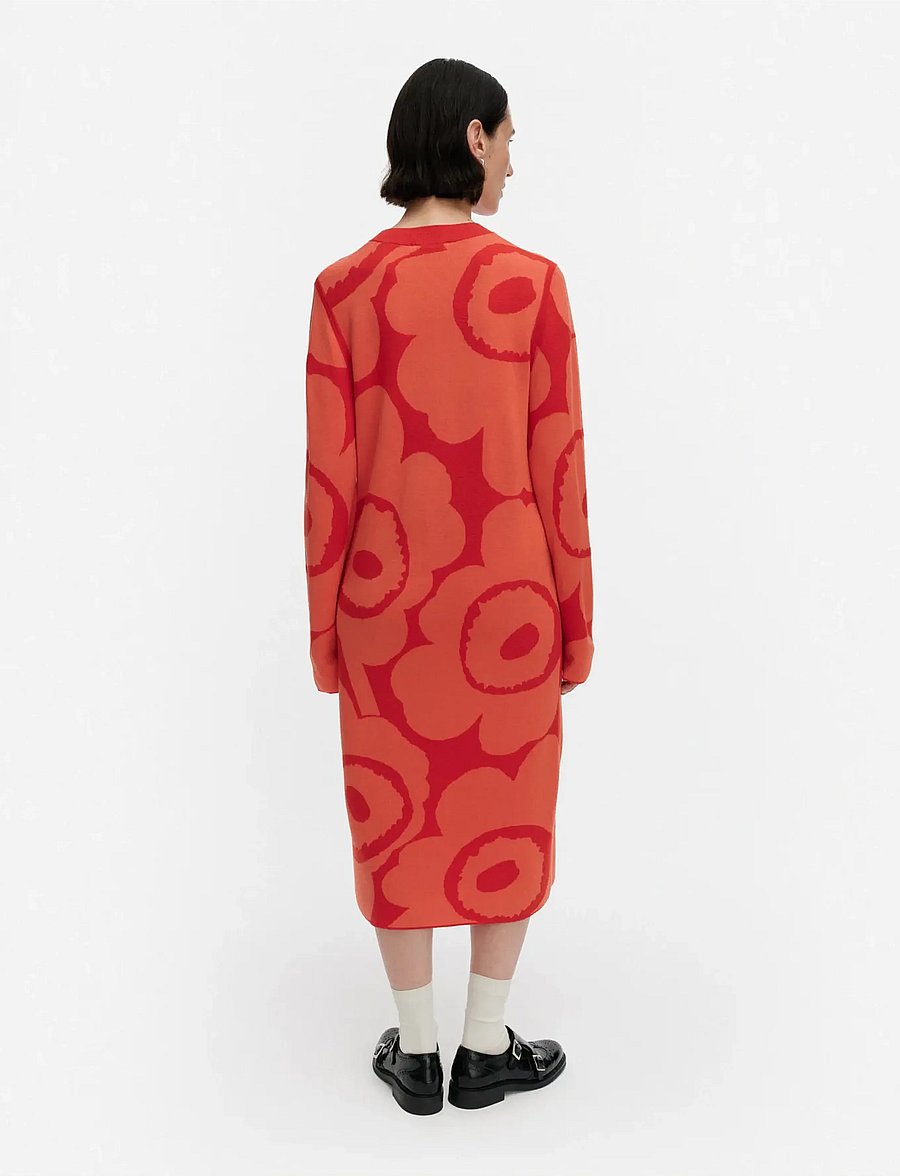 Marimekko - ENNALLAAN UNIKKO - strickkleider - orange, red - 3