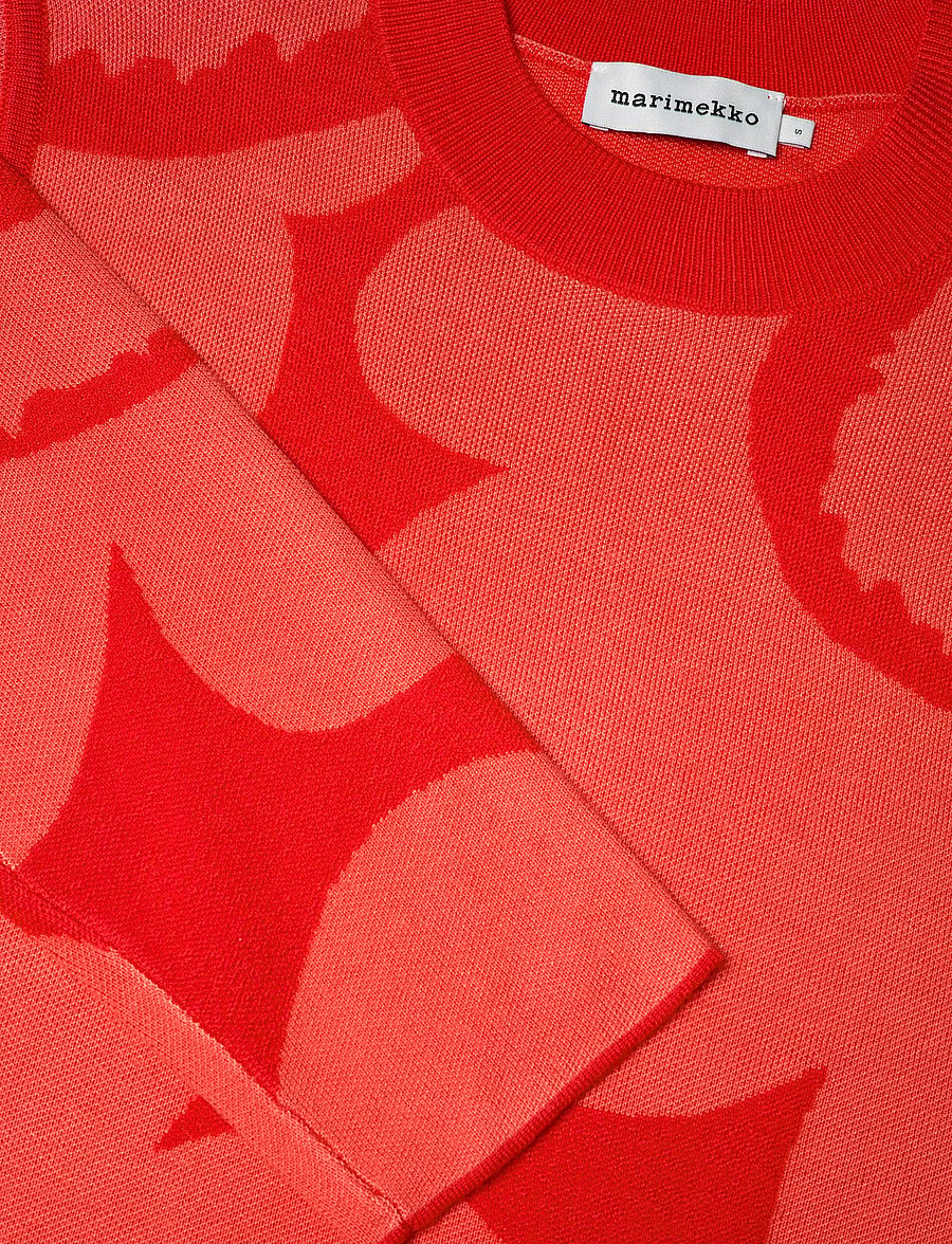 Marimekko - ENNALLAAN UNIKKO - strickkleider - orange, red - 5