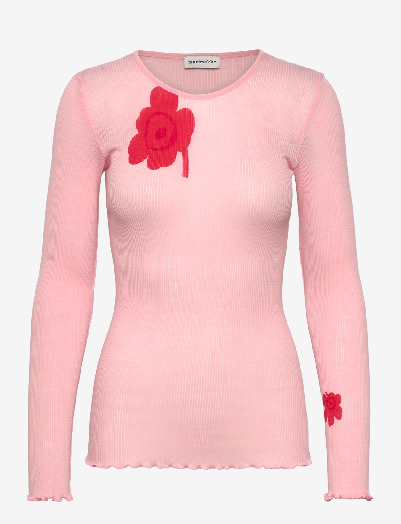Marimekko - POLKKA UNIKKO - langärmlige tops - light pink, red - 1