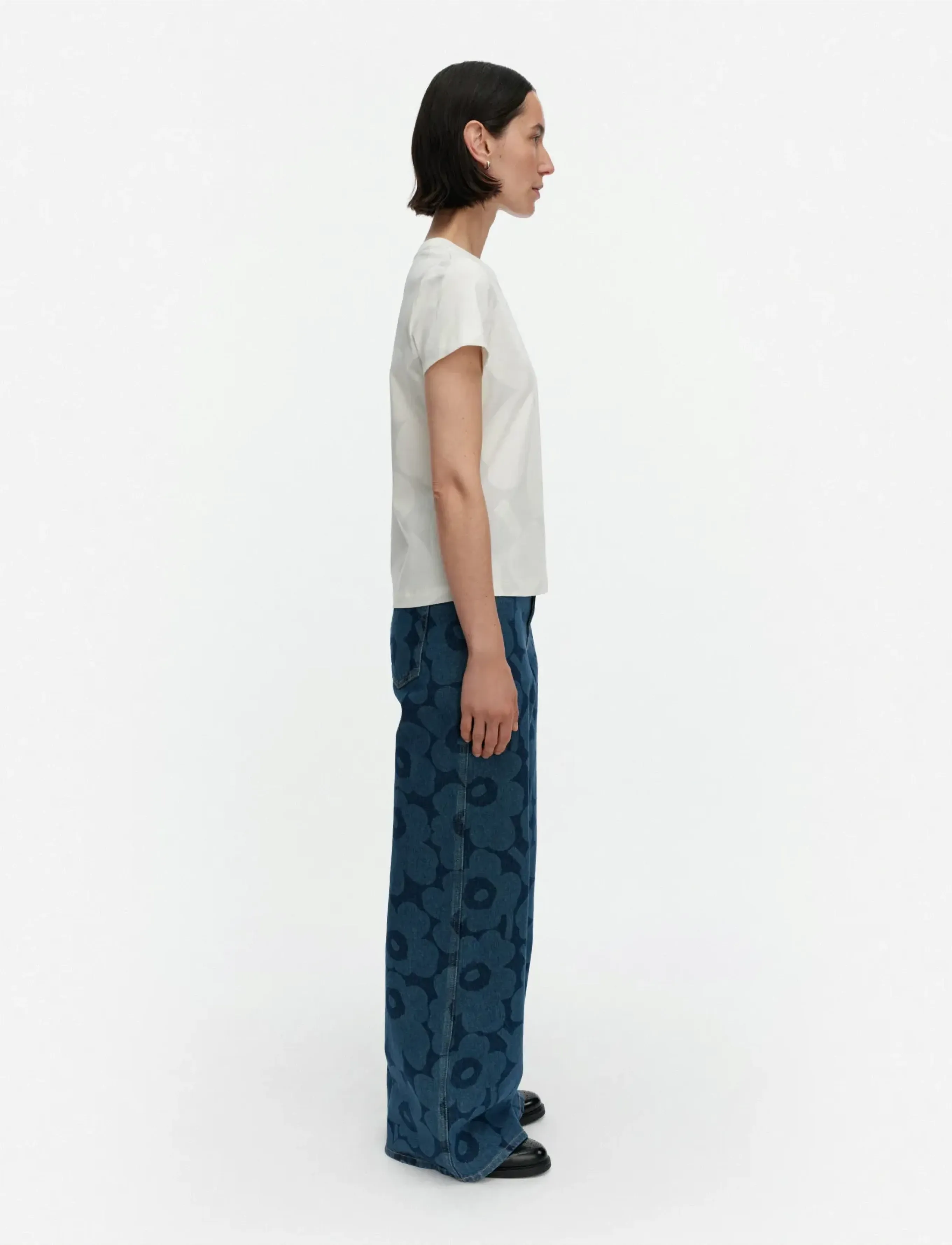 Marimekko - HELEYS UNIKKO - t-shirts - white, light grey - 4
