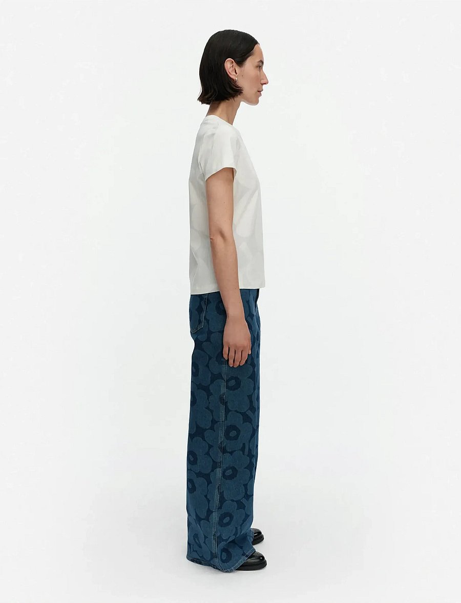 Marimekko - HELEYS UNIKKO - t-shirts - white, light grey - 4