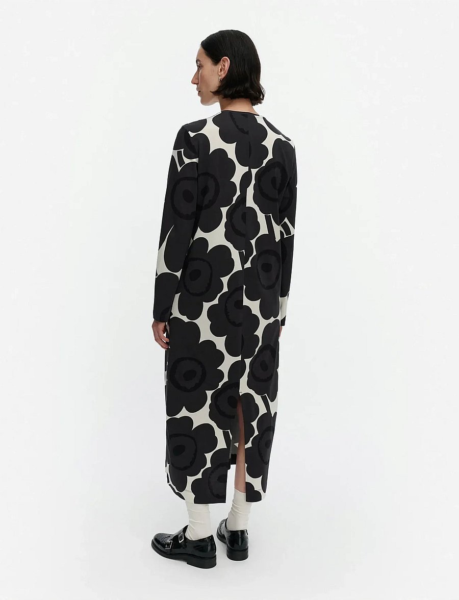 Marimekko - LUONTI UNIKKO - maksikleidid - off-white, dark grey, black - 3