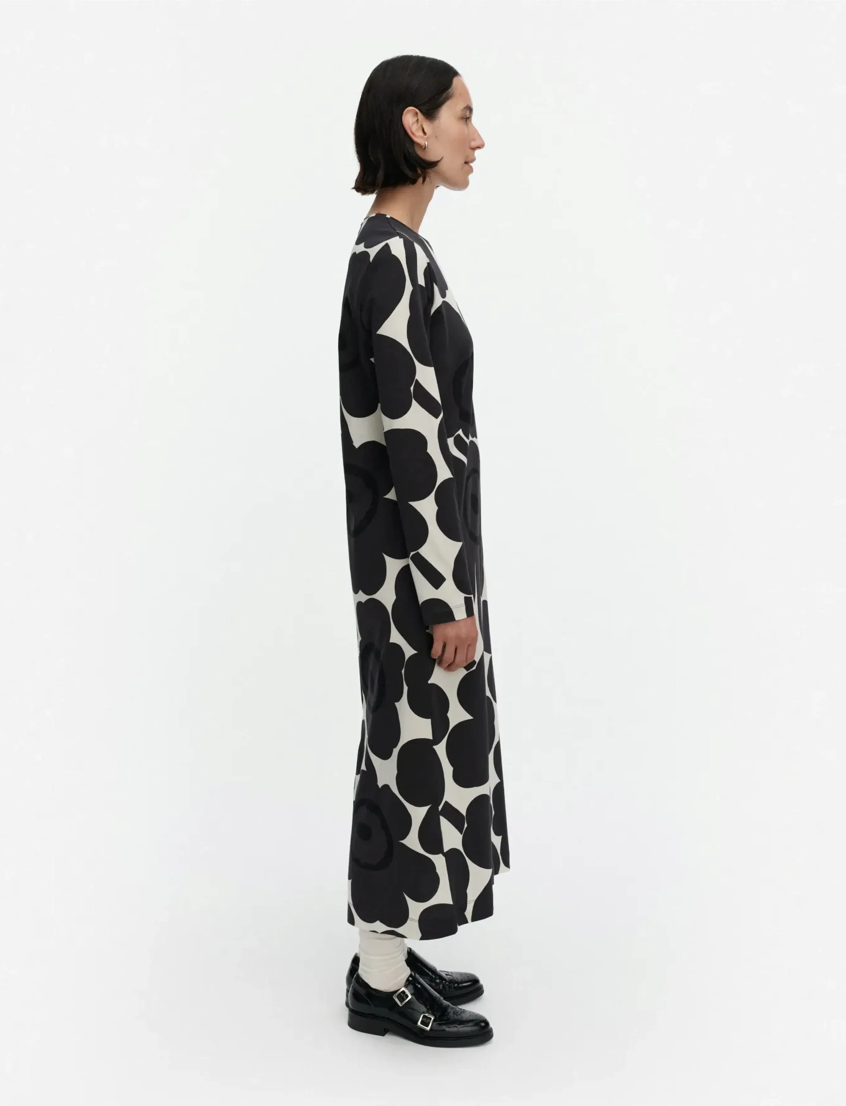Marimekko - LUONTI UNIKKO - maxikleider - off-white, dark grey, black - 4
